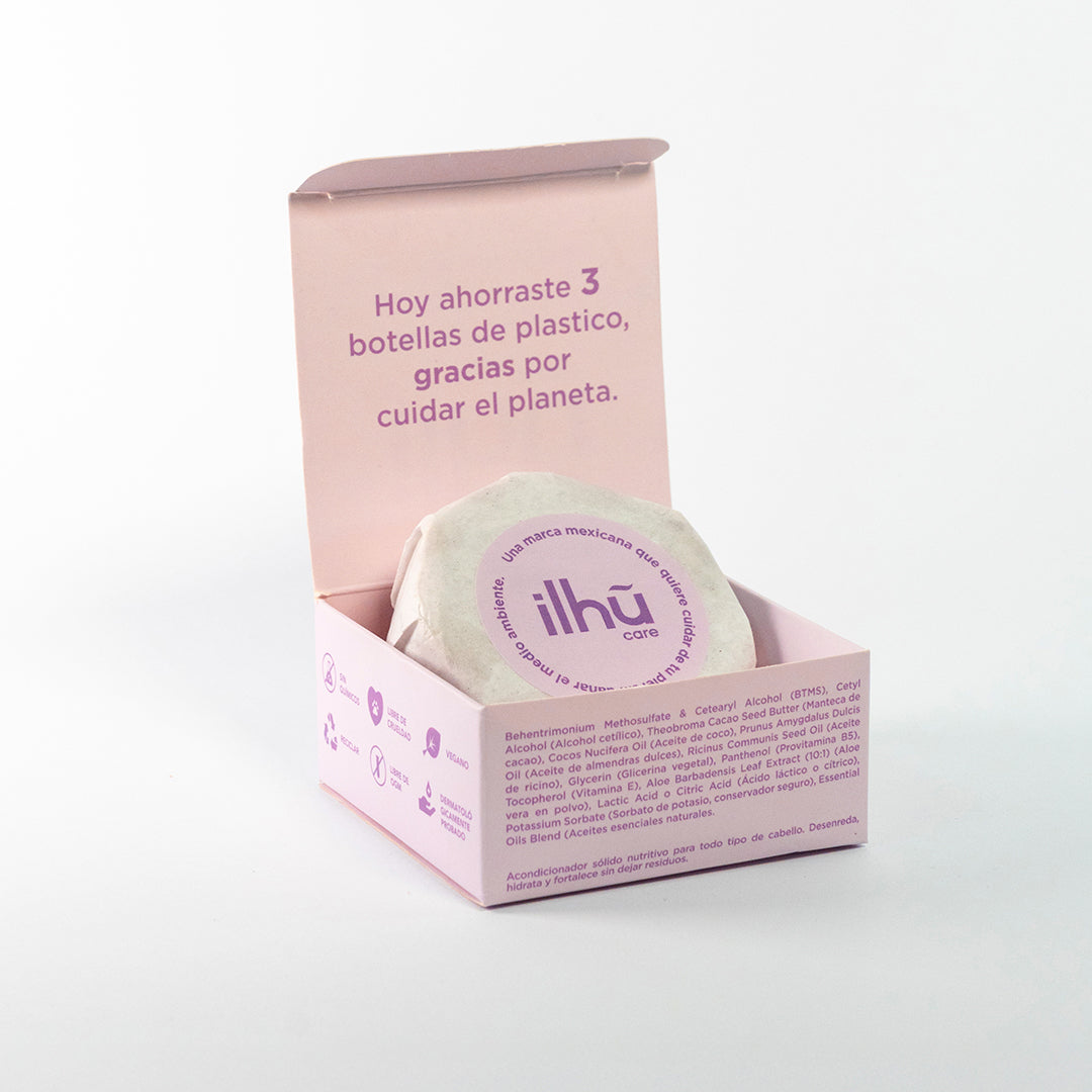 Acondicionador Sólido – Nutrición Intensa, Desenredo Inmediato  ilhu Care®