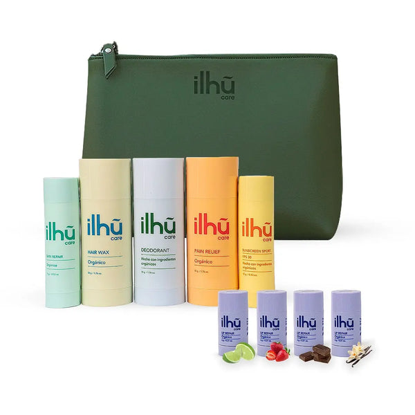 Kit Cuidado Total + Cosmetiquera Gratis  ILHŨ CARE